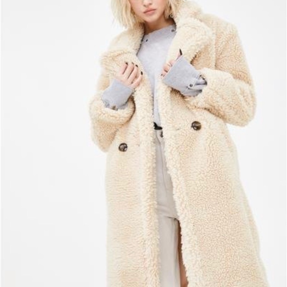 NWT Dollz Kill Azalea Wang Faux Fur Trench Coat